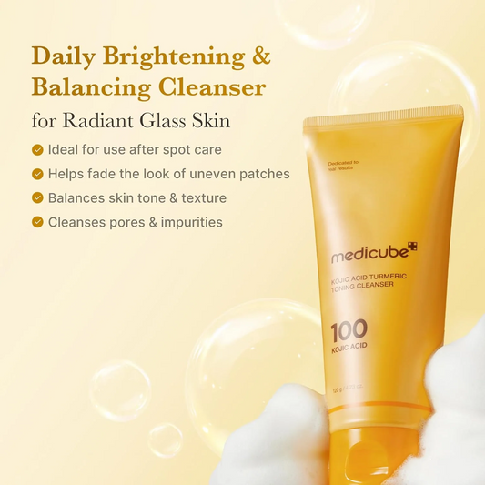 Medicube Kojic Acid Turmeric Toning Cleanser – Brightening Face Wash